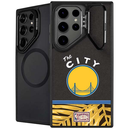 NBA Golden State Warriors Retro Palms Galaxy S25 Ultra Kickstand Case